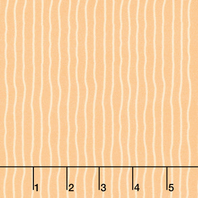 Blooming Stripe - Orange Tangerine Yardage