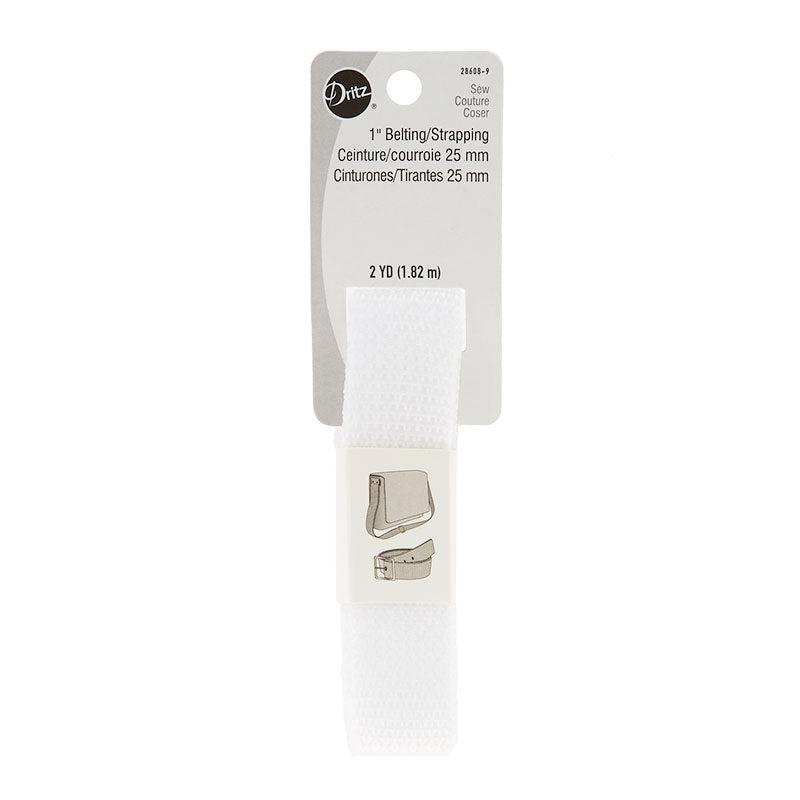 1" Polypro Purse Strapping - White Primary Image