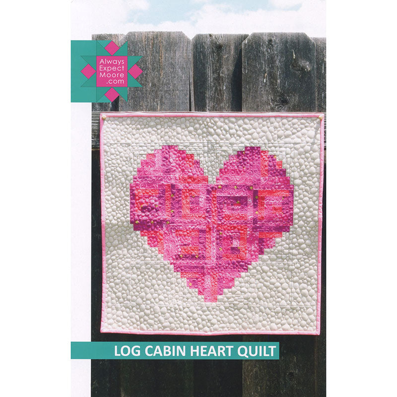 Log Cabin Heart Quilt Pattern Primary Image