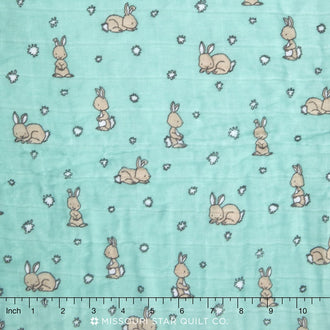 Embrace - Double Gauze Cotton Tails Aruba Yardage