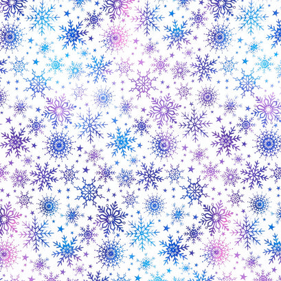 Angels on High - Multi Color Snow White Multi Yardage