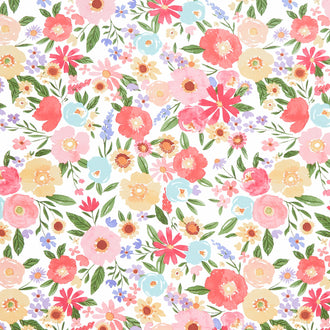 Flora No. 6 - Floral Main Cloud Yardage