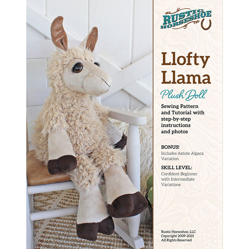Llofty Llama and Astute Alpaca Plush Doll Pattern Primary Image