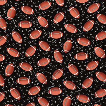 Sports - Footballs Black Yardage Primary Image