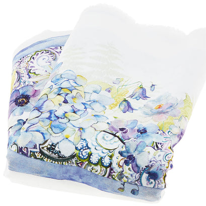 The Leah Collection - Border Stripe Periwinkle 8.25 Yard Cut