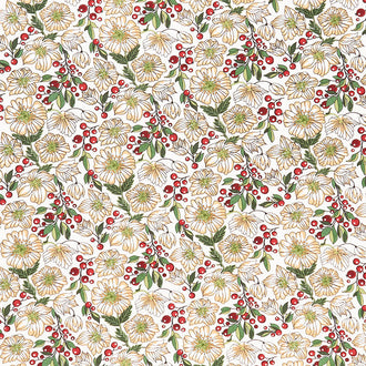 Jolly Good - Christmas Rose Eggnog Yardage