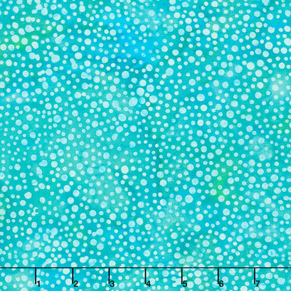Bits and Pieces Batiks - Dot Teal Lagoon Yardage