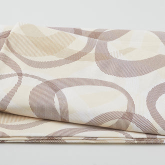 Transparancies - Overlapping Circles Cream 108" Wide 3 Yard Cut