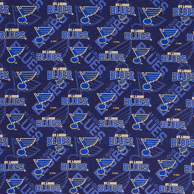 NHL - St. Louis Blues Tone on Tone Blue Yardage Primary Image