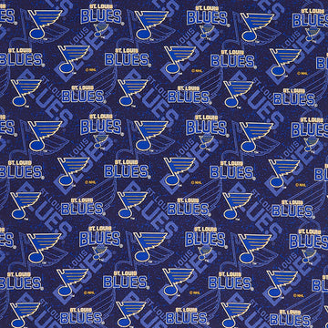 NHL - St. Louis Blues Tone on Tone Blue Yardage Primary Image