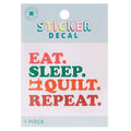 MSQC Eat Sleep Quilt Decal Alternative View #1