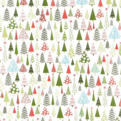Peppermint Bark - Forest Marshmallow Yardage