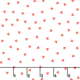 Be Mine Valentine - Small Hearts White Yardage Primary Image