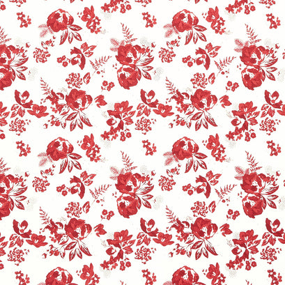 Heirloom Red - Main Cream Yardage