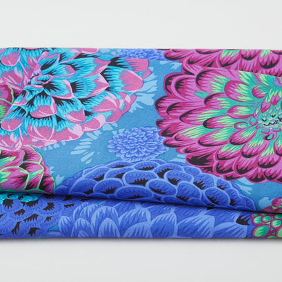 Kaffe Fassett - August 2022 Flora Blue 2 Yard Cut