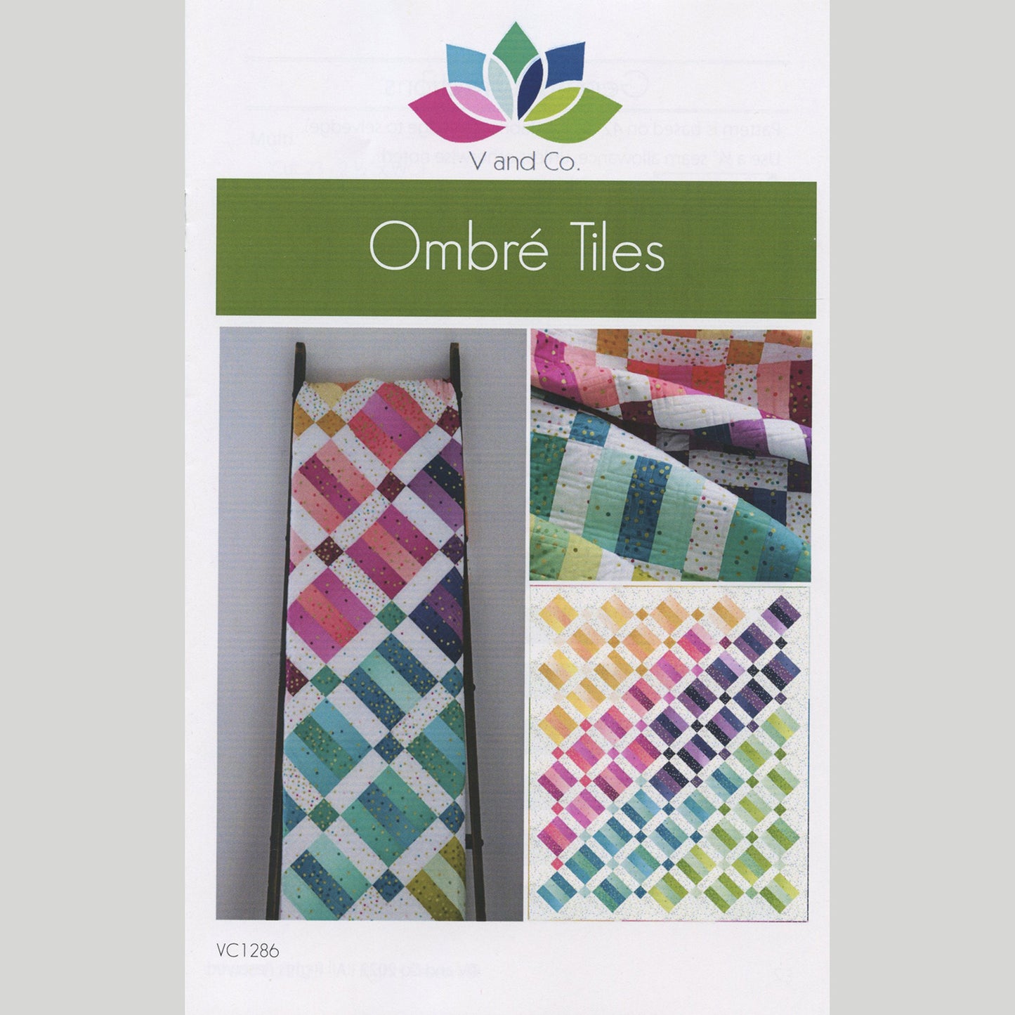Ombre Tiles Quilt Pattern Primary Image
