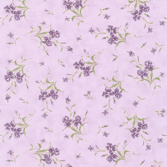 Iris and Ivy - Small Iris Lavender Yardage