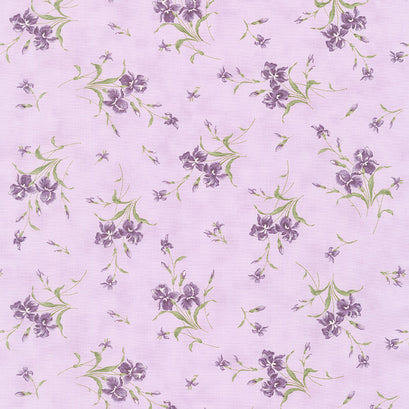 Iris and Ivy - Small Iris Lavender Yardage