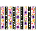 In Bloom (Wilmington) - Floral Repeating Stripe Multi Yardage Alternative View #1