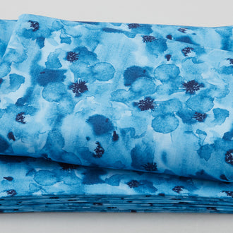 Enchantment - Packed Floral Dark Teal 3 Yard Cut