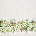 Deck the Halls - Full Width Border Cream Yardage