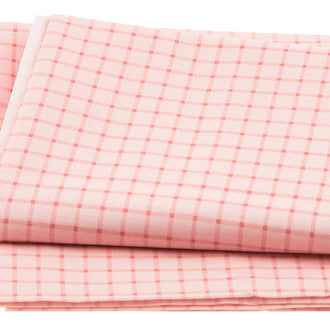 Love You! Gnome-Atter What - Window Pane Plaid Pink 2 Yard Cut