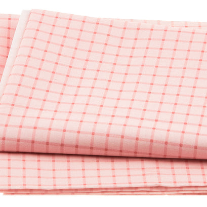 Love You! Gnome-Atter What - Window Pane Plaid Pink 2 Yard Cut