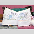Aunt Martha's Clever Kitties Iron-On Embroidery Pattern