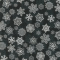 Holiday Flourish - Snow Flower - Snowflakes Onyx Yardage Primary Image