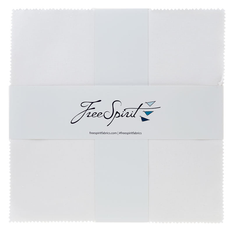 Designer Essential Solids Arctic White 10" Squares