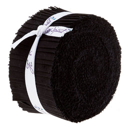 Designer Essential Solids Black 2.5" Strips