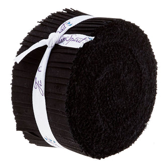 Designer Essential Solids Black 2.5" Strips