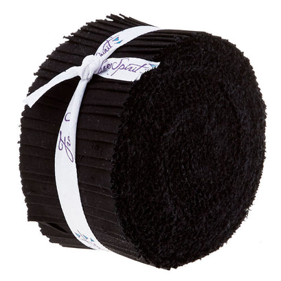 Designer Essential Solids Black 2.5" Strips