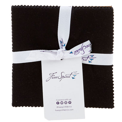 Designer Essential Solids Black Charm Pack