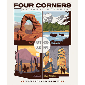 Destinations - Four Corners National Monument Panel