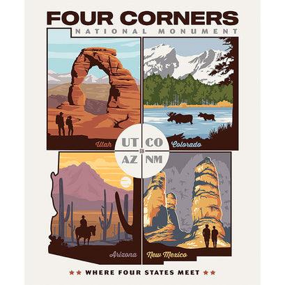Destinations - Four Corners National Monument Panel