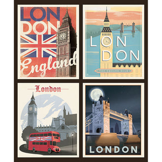 Destinations - London Pillow Panel