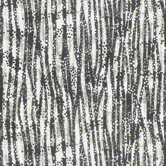Dewdrop - Zebra Metallic Yardage