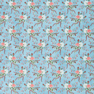 Dinah's Delight 1830-1850 - Ladys Bouquet Robin's Egg Yardage