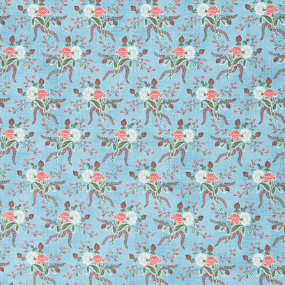 Dinah's Delight 1830-1850 - Ladys Bouquet Robin's Egg Yardage