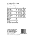 Transparent Stars Quilt Pattern Alternative View #1