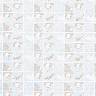 Where the Wild Things Are - Blocks Blue Yardage