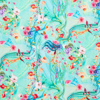 Misty Garden - Flowers Clover Yardage