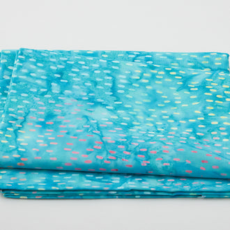 Adore Baliscapes Batiks - Dashes Turquoise 2 Yard Cut