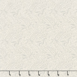 Collection for a Cause: Etchings - Patient Paisley Slate Yardage