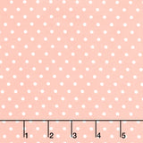 Cozy Cotton Flannels - Dots Peach Yardage Primary Image