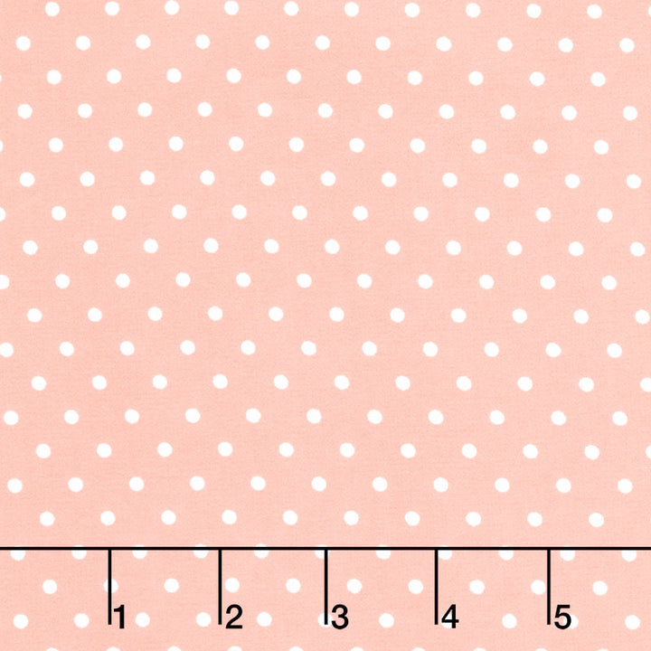 Cozy Cotton Flannels - Dots Peach Yardage Primary Image
