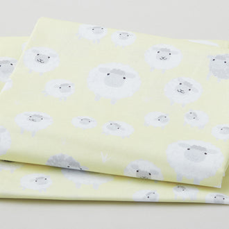 Counting Sheep - Counting Sheep Yellow 2 Yard Cut