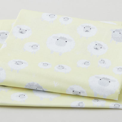 Counting Sheep - Counting Sheep Yellow 2 Yard Cut
