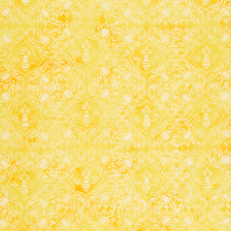 Happy Hive Batiks - Bee 5 inch Square Yellow Lemonade Yardage